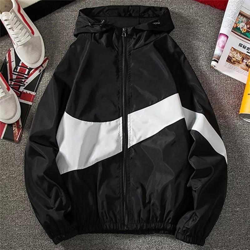 windbreaker black white grey jacket Men s Fashion Coats Jackets