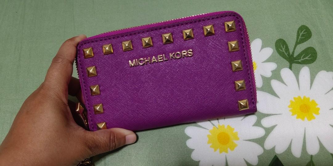 Michael kors studded wristlet hot sale