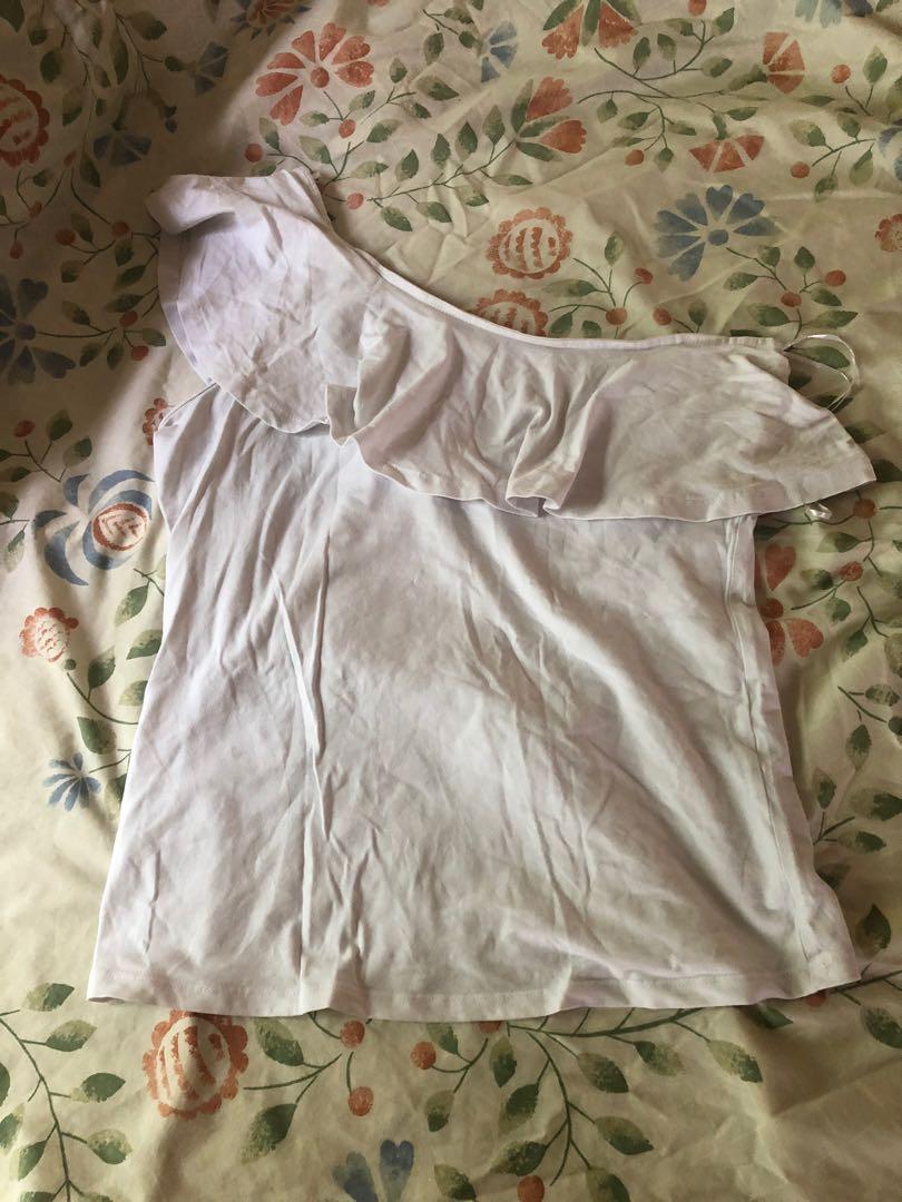 One sided top, Women's Fashion, Tops, Blouses on Carousell