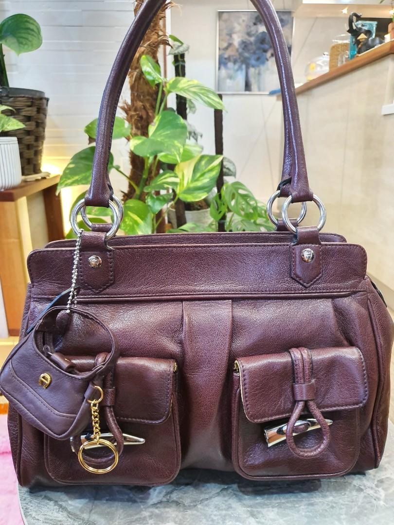 Orig Etienne Aigner Leather tote shoulder bag Women s Fashion