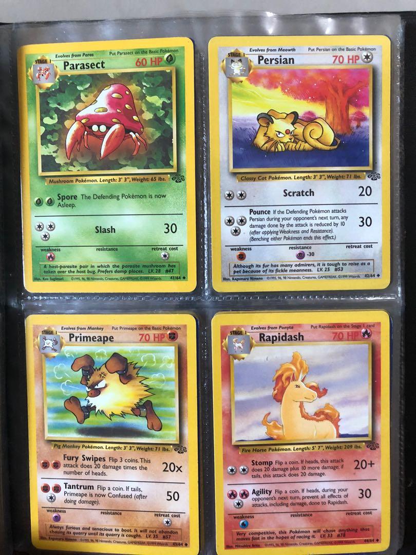 Pokemon Jungle Cards set and singles (Category: Raw Singles) located in Manila. Submitted by iamchibo (Listing ID 1077608592, Image 3). Description: Selling Jungle Uncommon Common Trainer Set. For only 1400 Also available in singles. Please check availability of cards in the last photo. MOP is Gcash and Paymaya Shipping via LBC/JRS/Grab/Lalamove/MrSpeedy. Shipping fee shouldered by buyer. Item located in Sampaloc Manila .