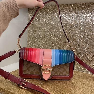 Coach rainbow linear 2025 quilting