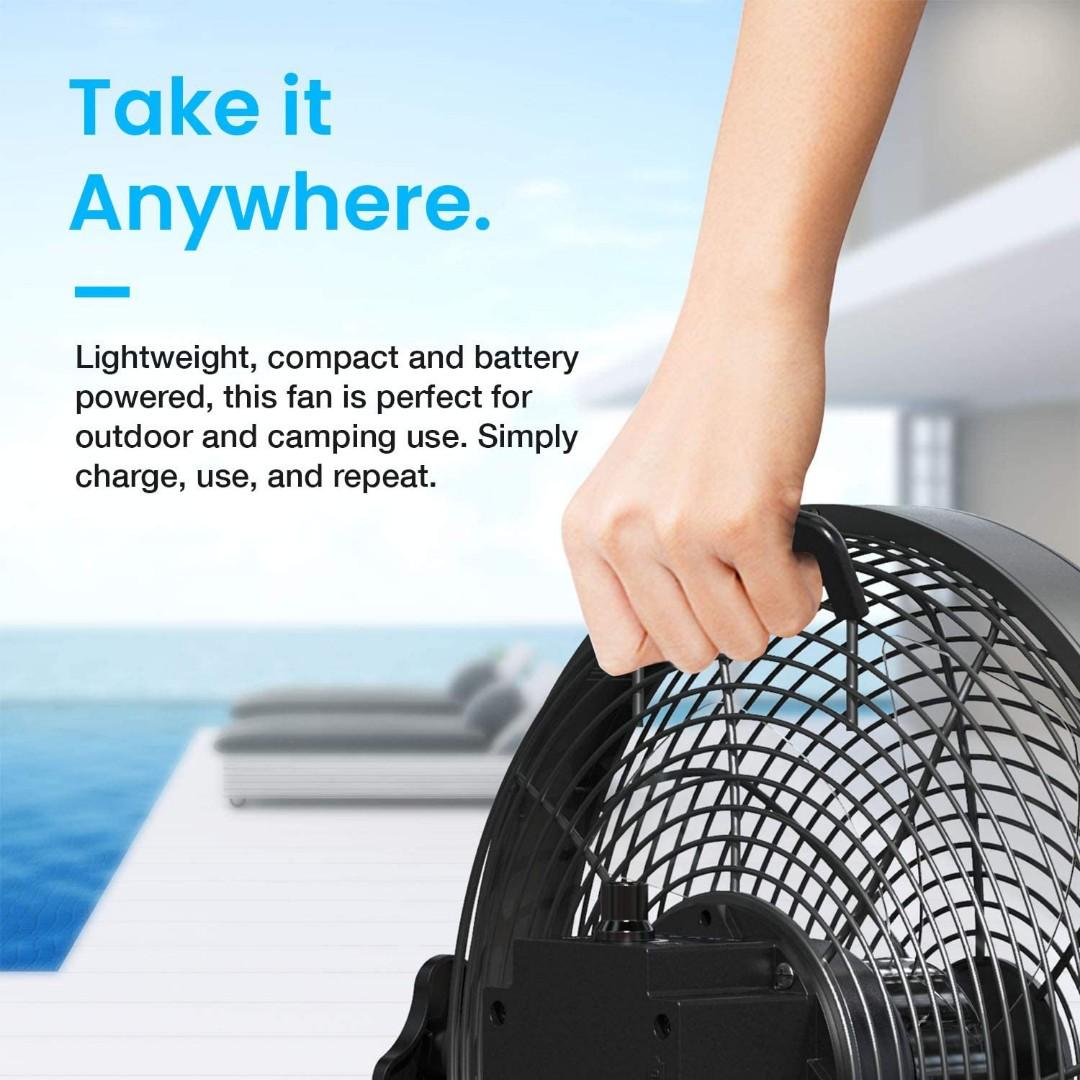 Cordless 24 sales hour outdoor fan