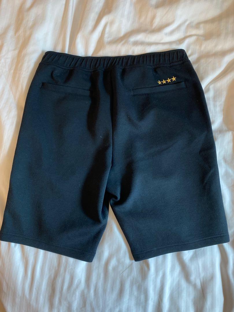 Real Bristol FCRB 黑sweat shorts L 短褲, 男裝, 褲＆半截裙, 短褲