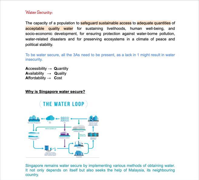16 pages of River, Water Security and Food security Notes, Hobbies ...