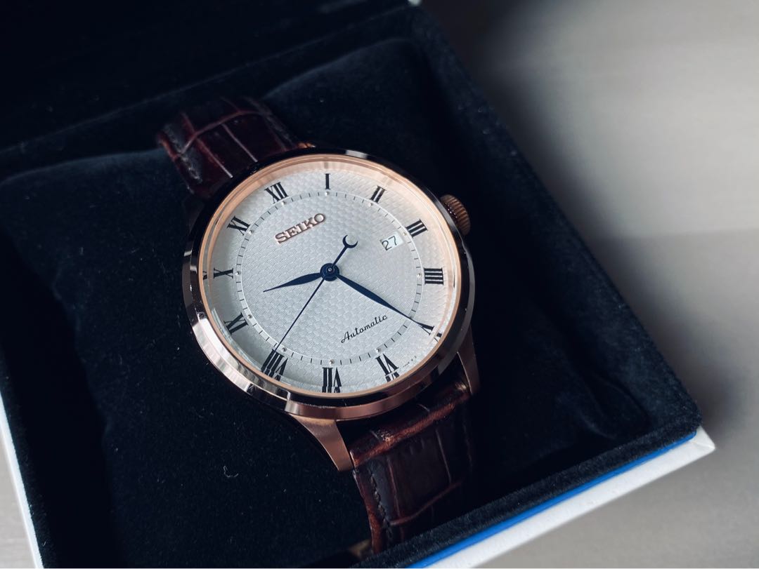 Seiko SRP772K1 SRP772K SRP772 Men Leather Classic Analog