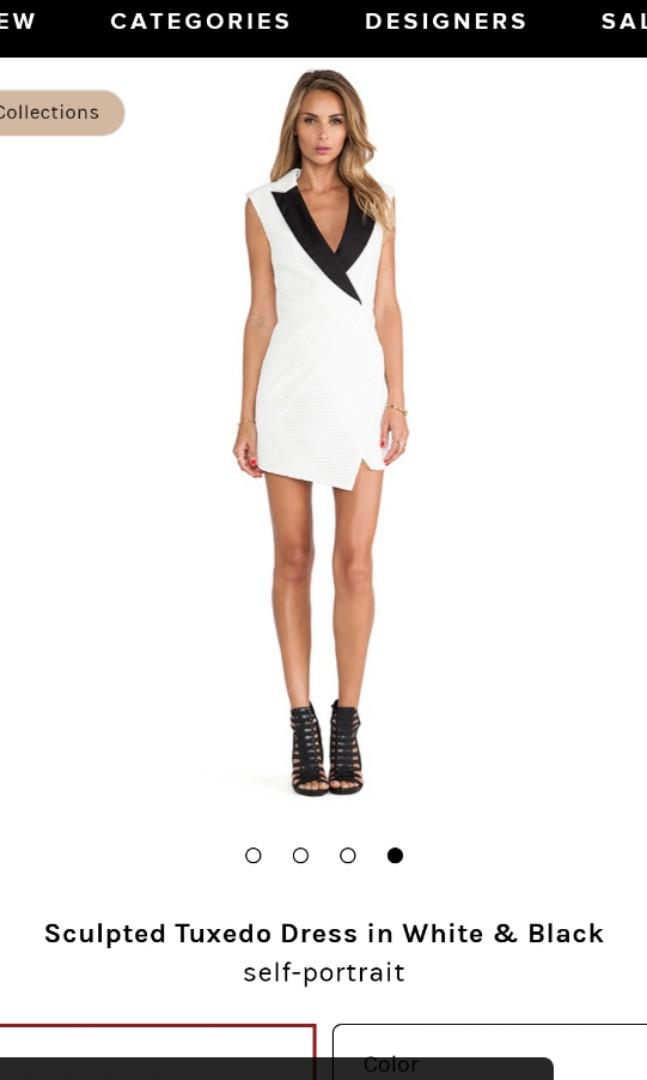 Self portrait new arrivals tuxedo dress