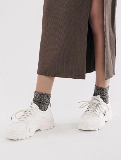 White high top chunky sneakers store