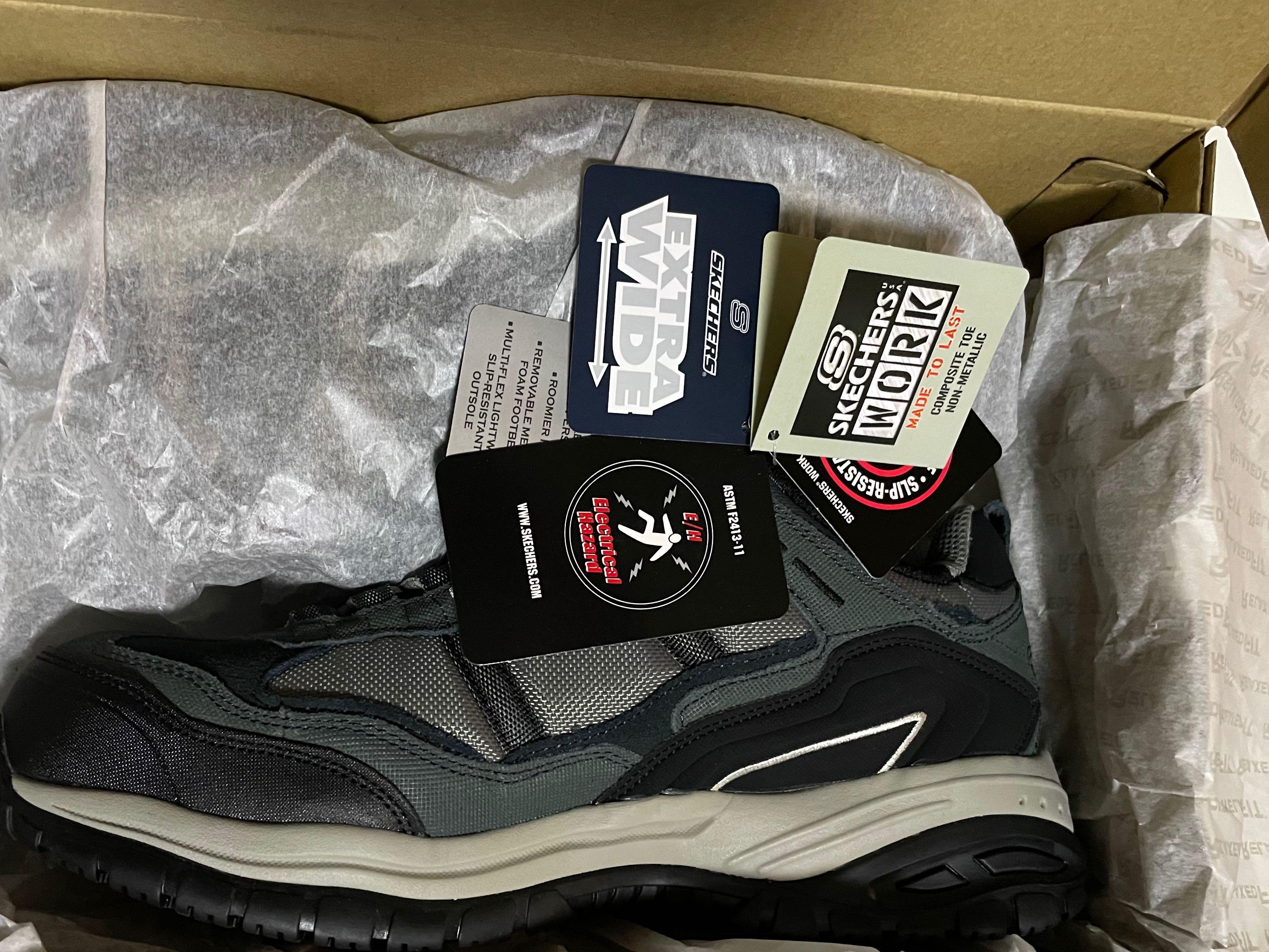Skechers safety shoes memory foam Men s Fashion Footwear Casual shoes on Carousell