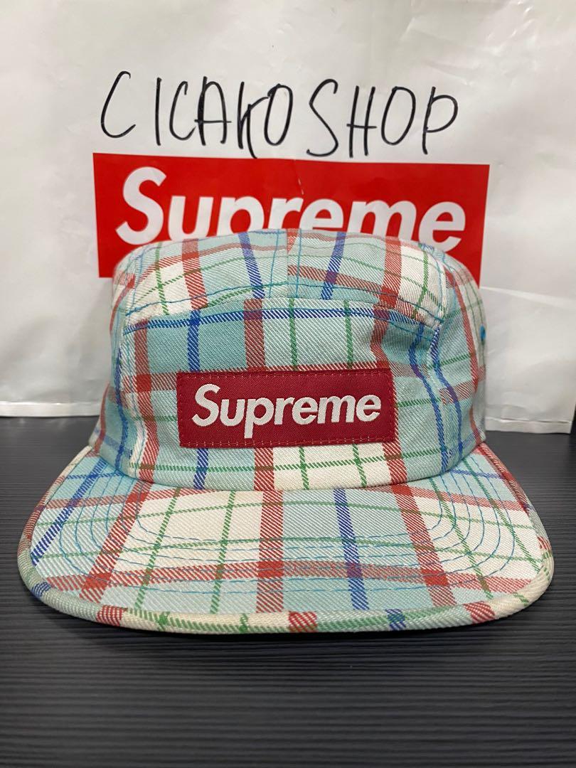Supreme plaid hat deals