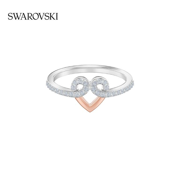 Swarovski MY HERO Chic Heart Shape Elegant and Elegant Romantic Wild Women s Ring Girlfriend Gift
