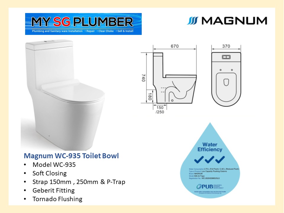 Toilet Bowl Magnum Wc 935 Wc 938 Wc 938 Black Free Delivery Installation Home Appliances Kitchenware On Carousell