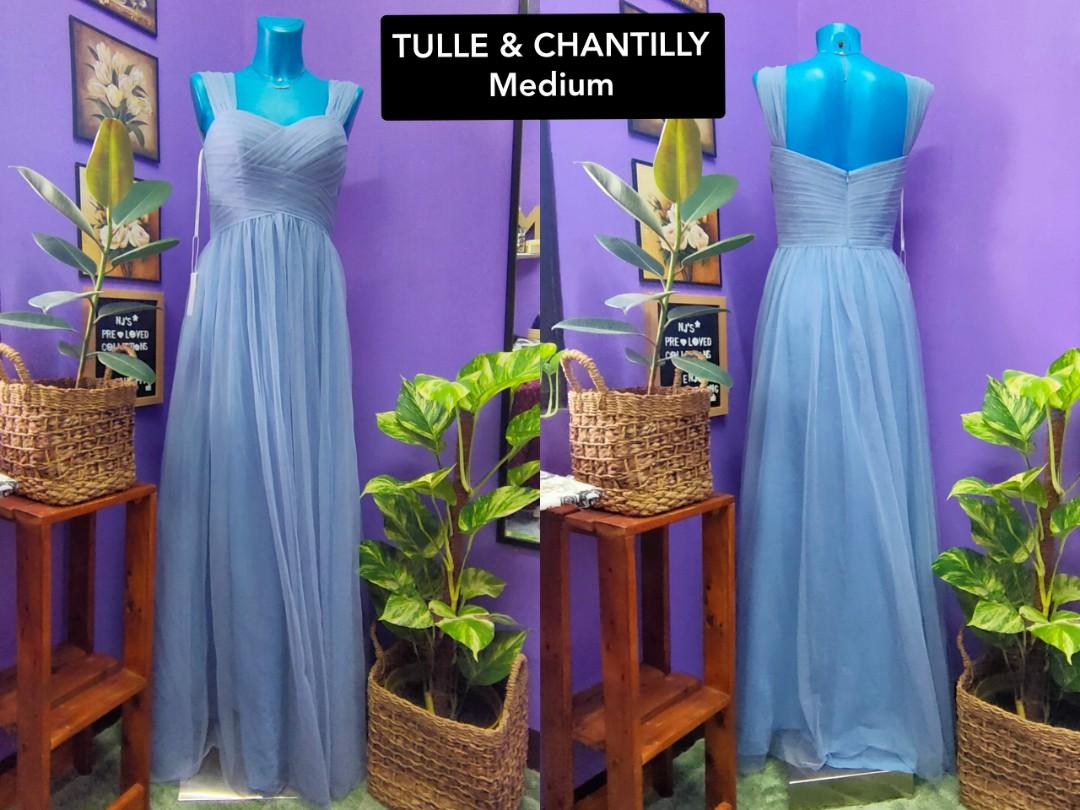 Tulle and chantilly bridesmaid dresses on sale