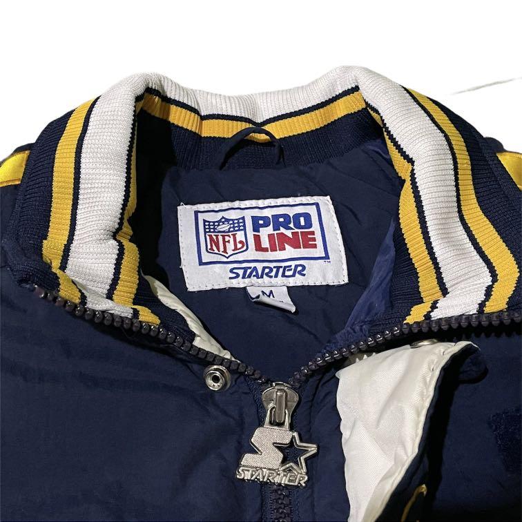 SAN DIEGO CHARGERS VINTAGE 90s STARTER NFL FOOTBALL WINDBREAKER SWEATSHIRT  ADULT LARGE