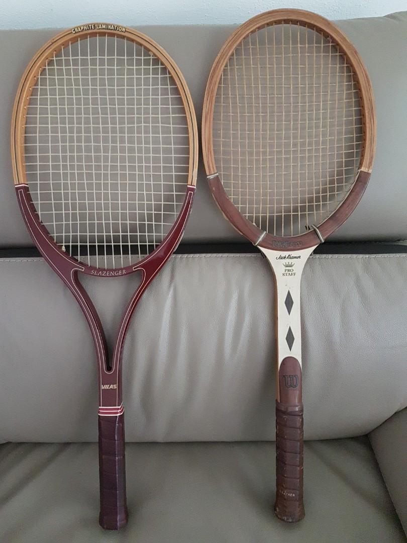 Rare Wooden Vintage Tennis Rackets for