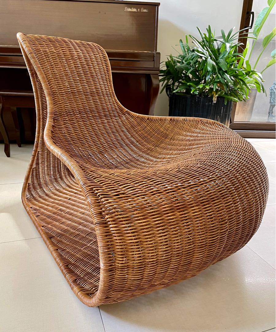 Vito Selma Chair Rattan Metal, Furniture & Home Living, Furniture