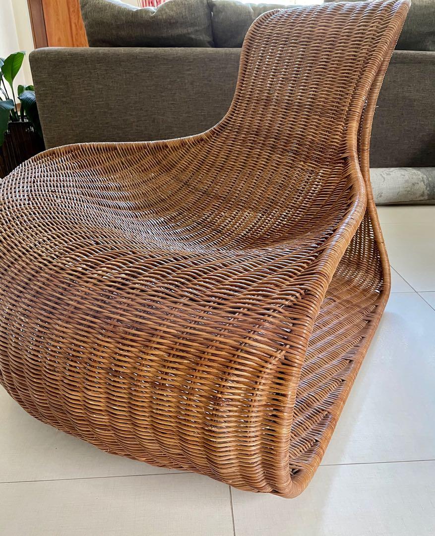 Vito Selma Chair Rattan Metal, Furniture & Home Living, Furniture