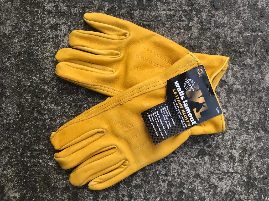 Wells Lamont Premium Leather Work Gloves, Large (1209L)