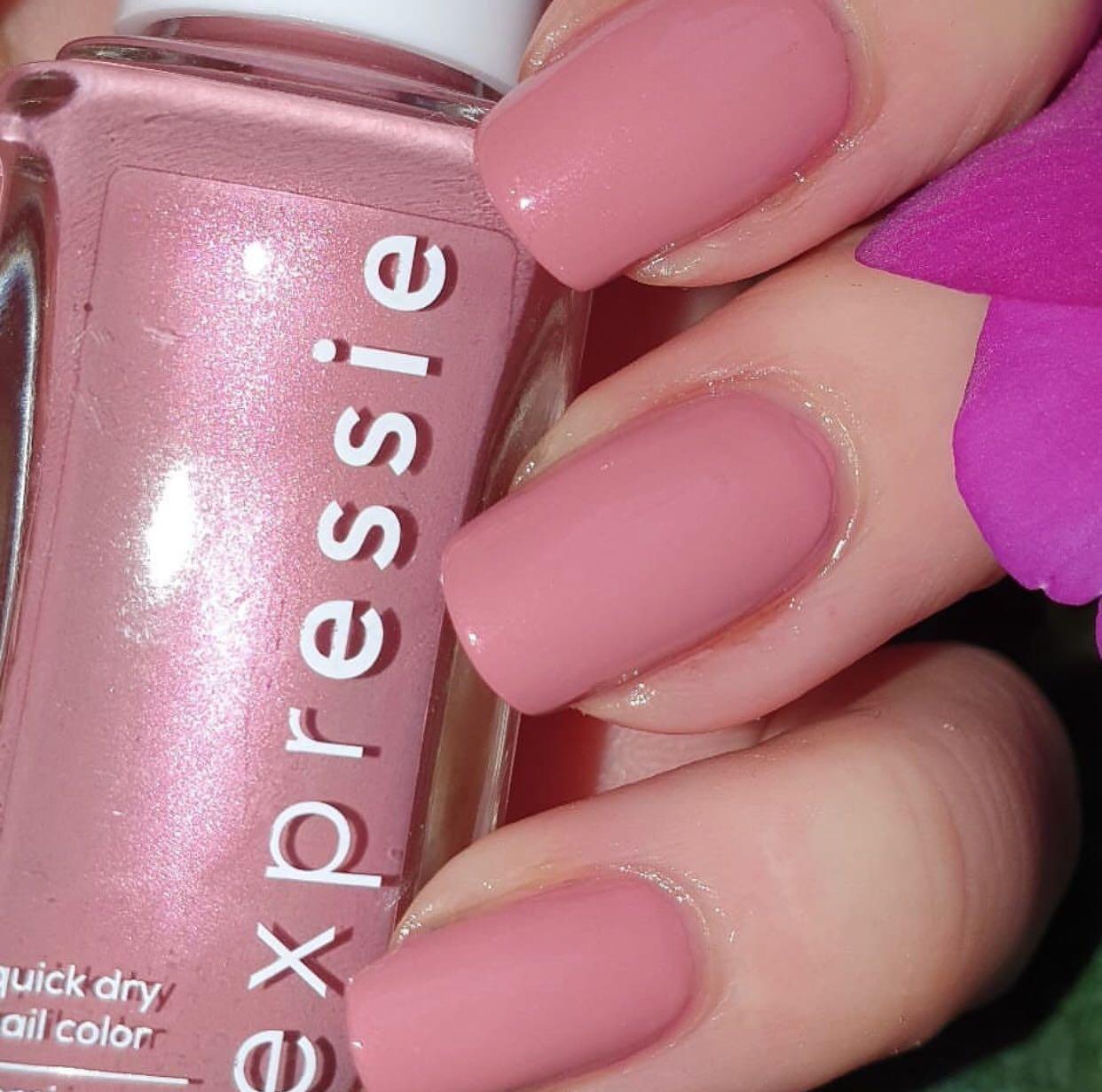 Nude Pink Essie Expressie Nail Polish Checked In Quick Dry Beauty Personal Care Hands Nails On Carousell