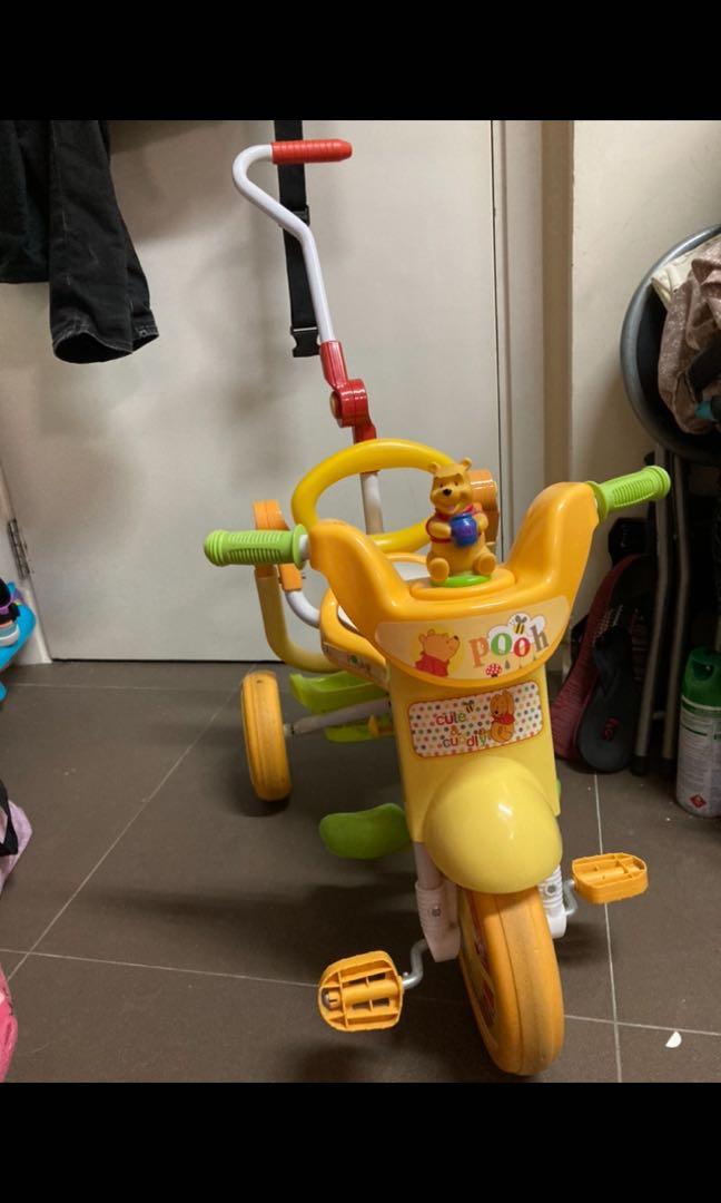 可摺合兒童三輪車 大人可邊行邊推 兒童 孕婦用品 車 Carousell