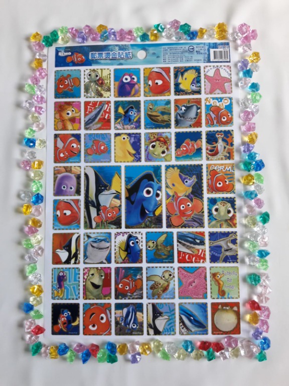 海底系贴纸 Disney Finding NEMO 1 Stickers (Taiwan), Hobbies & Toys ...