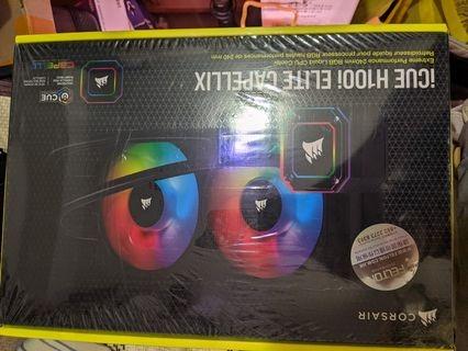 Corsair iCUE H100i ELITE CAPELLIX 240 Liquid CPU Cooler AIO 電腦