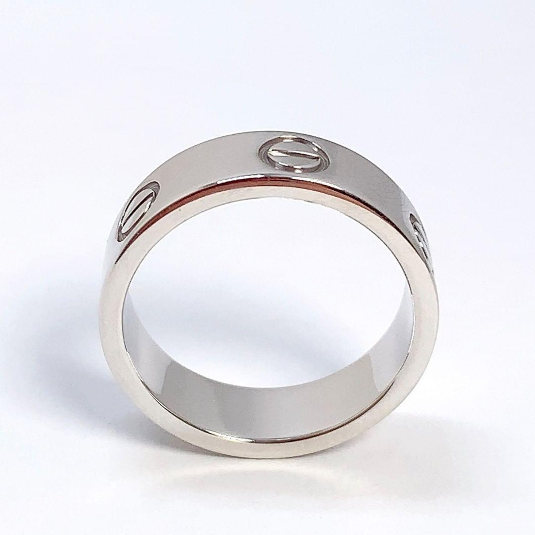 Cartier love ring 750 white gold outlet
