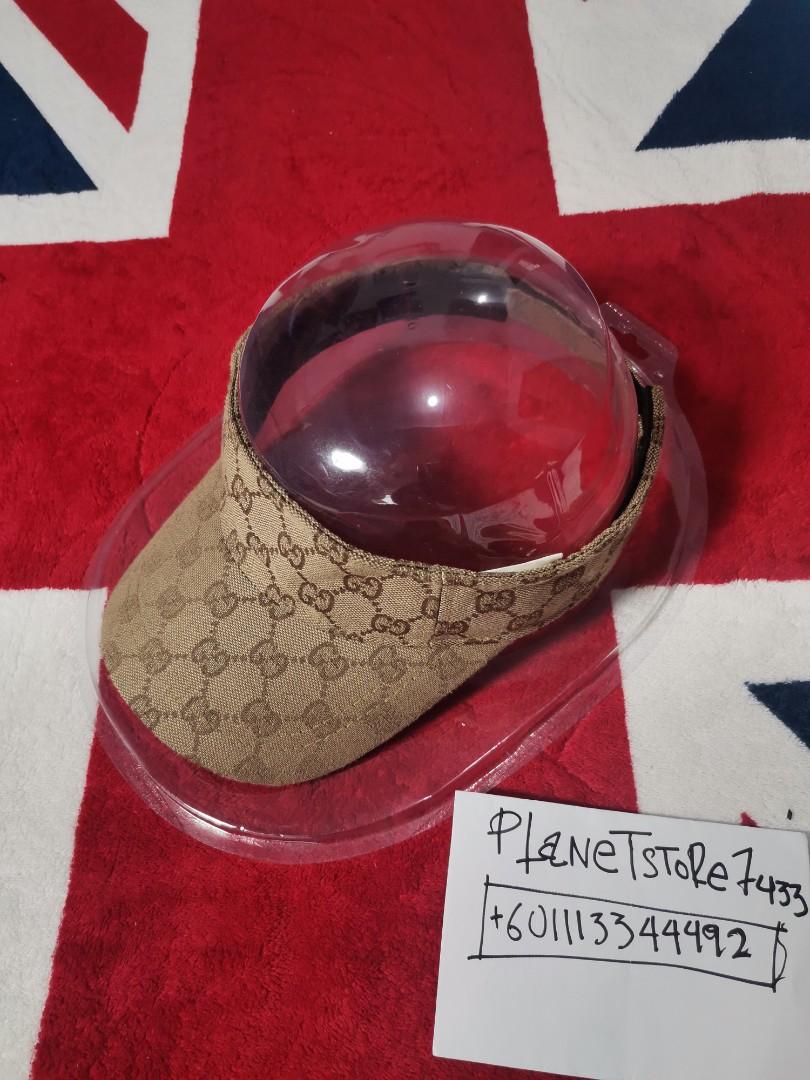 Authentic Gucci monogram visor golf visor cap