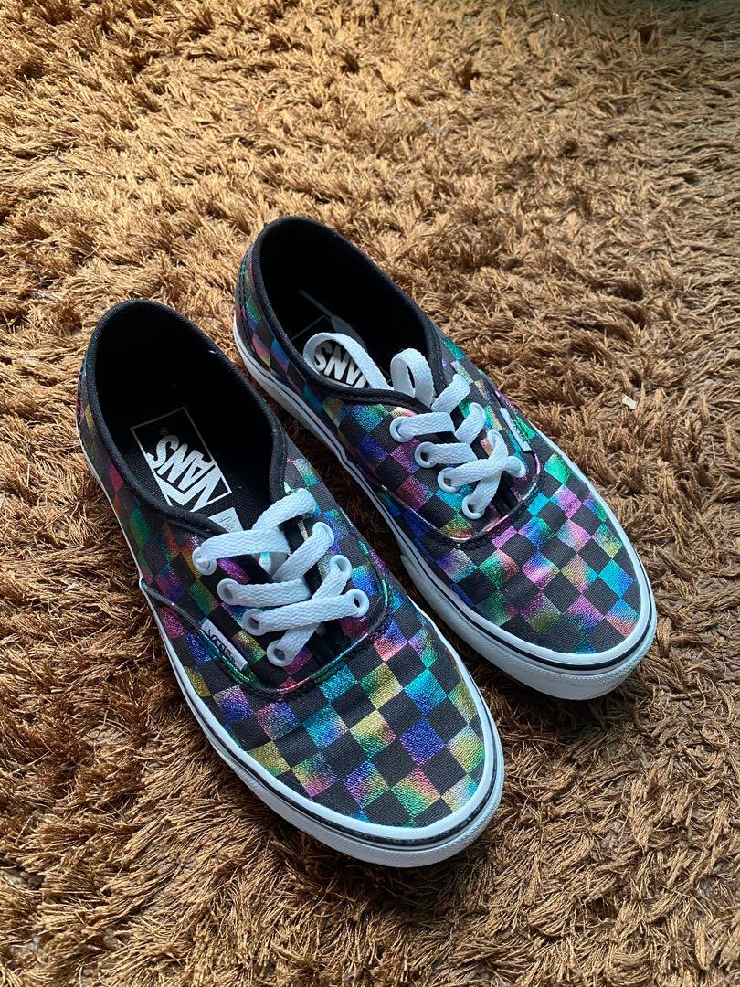 Iridescent vans shoes clearance