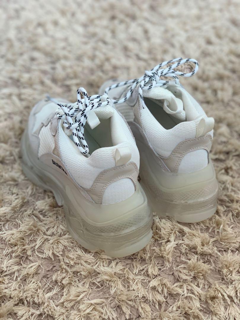 Balenciaga triple s 2025 clear sole on feet