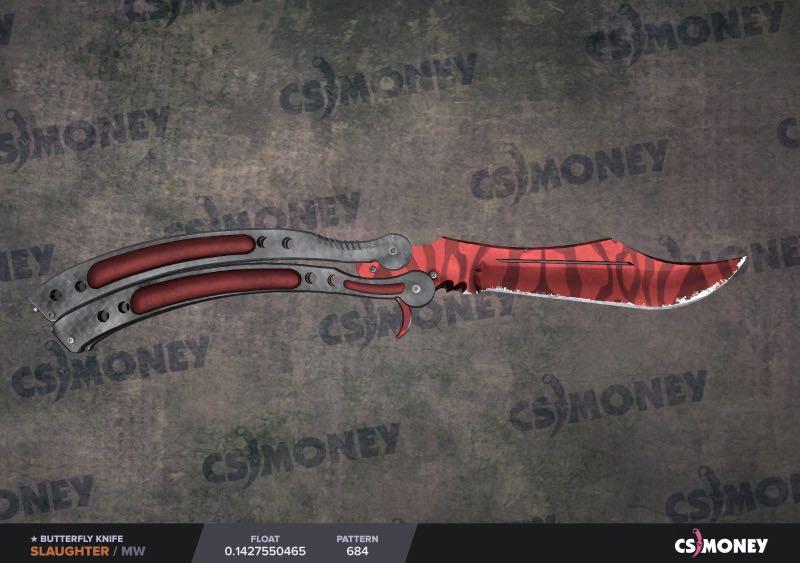 **BEST FLEX KNIFE** Butterfly Knife Slaughter MW CSGO SKINS KNIFE ...