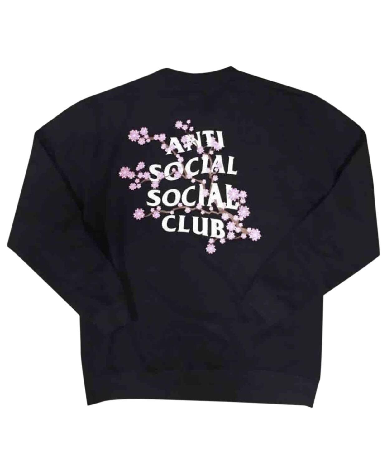 BN ASSC Cherry Blossom Black Crewneck Pullover Authentic , Men's Fashion,  Tops \u0026 Sets, Hoodies on Carousell