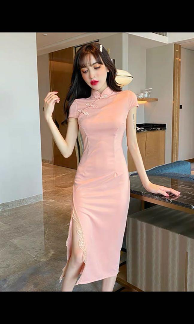 Chinese on sale pink dress