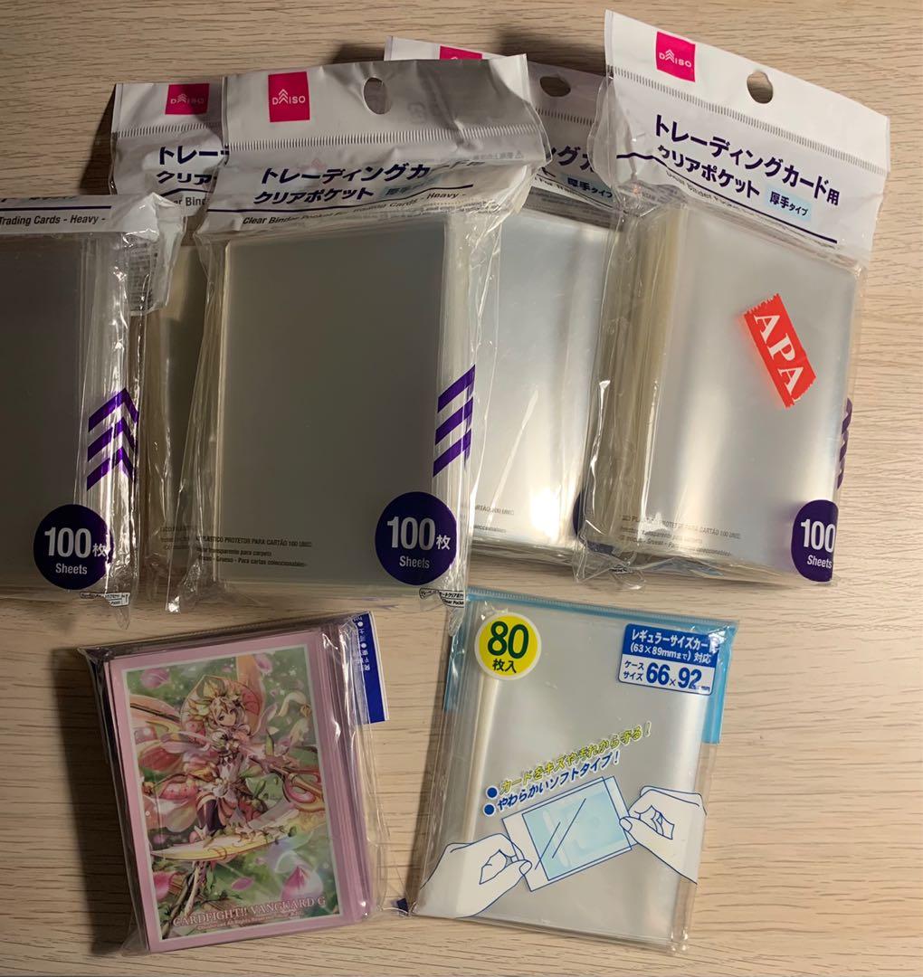 daiso card sleeves Holographic Sleeve for Regular Size Trading Card Stars