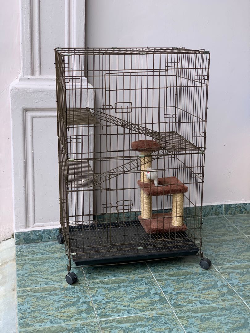 Cat Cage / Sangkar Kucing (Used), Pet Supplies, Pet Accessories on 