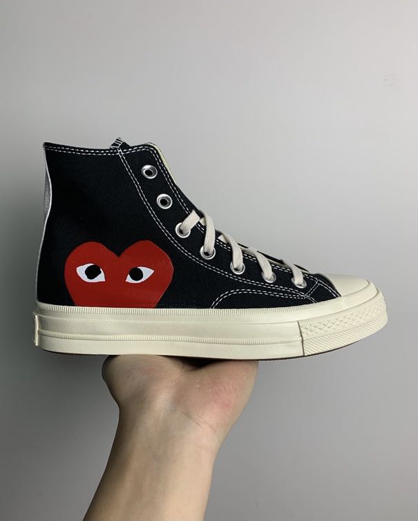 70s hi comme des garcons play black