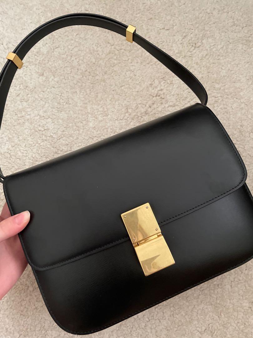 Celine box bag medium size hot sale
