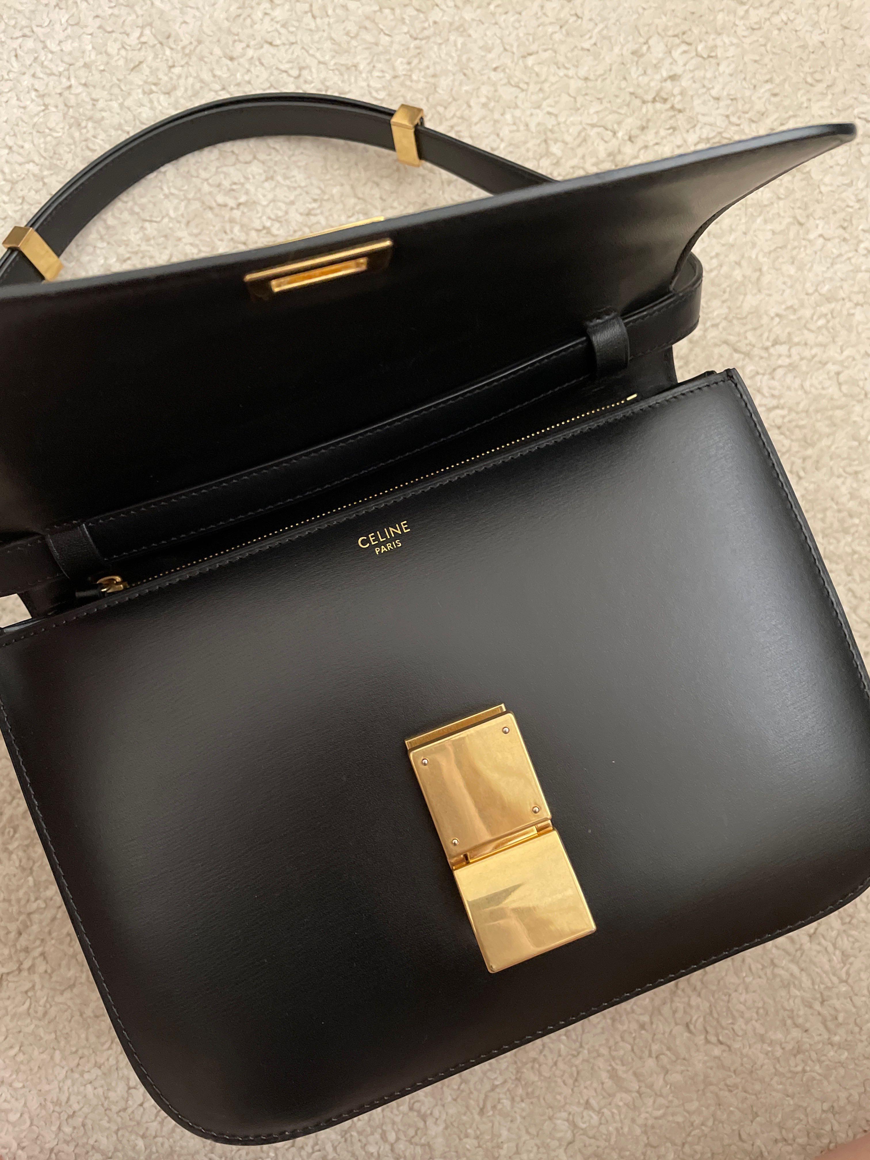Celine box bag cheap logo