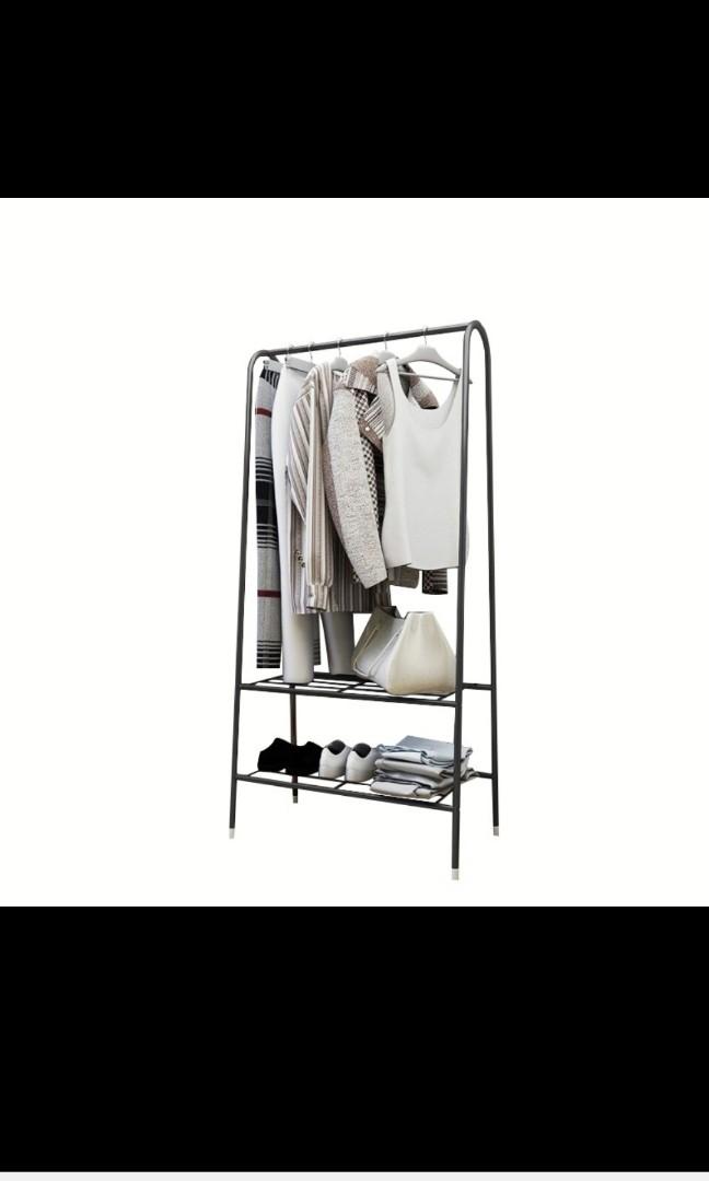 Clothes rack (Category: Clothes Drying Rack) located in Manila. Submitted by max_81 (Listing ID 1077793662, Image 1). Description: Good as new. 60cm* 36cm*152cm. What u see is what u get. Pick up only.