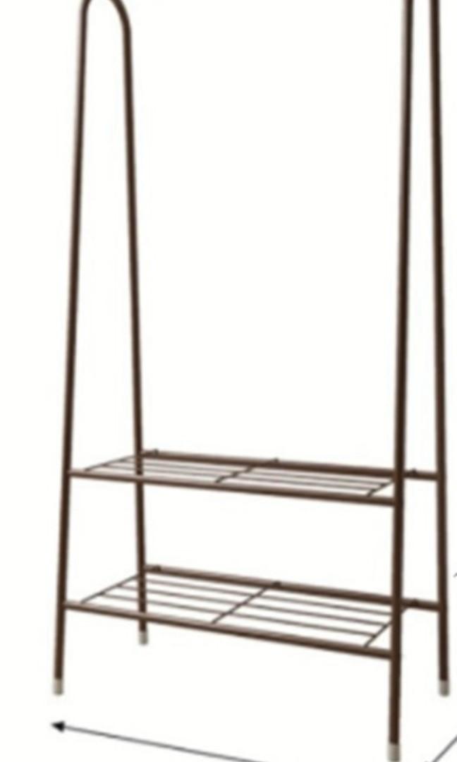 Clothes rack (Category: Clothes Drying Rack) located in Manila. Submitted by max_81 (Listing ID 1077793662, Image 2). Description: Good as new. 60cm* 36cm*152cm. What u see is what u get. Pick up only.