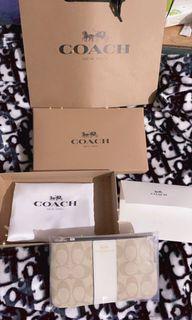 Coach零錢小手拿包（白色）
