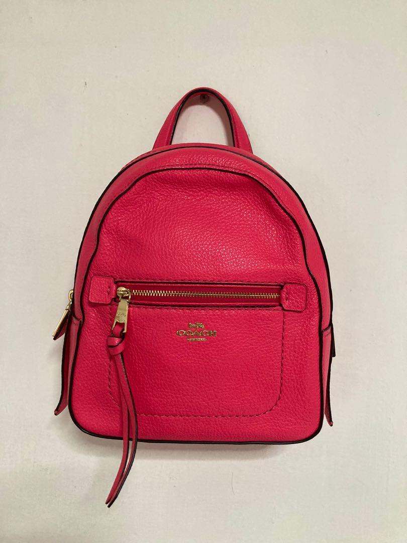 Coach Andi pink convertible backpack