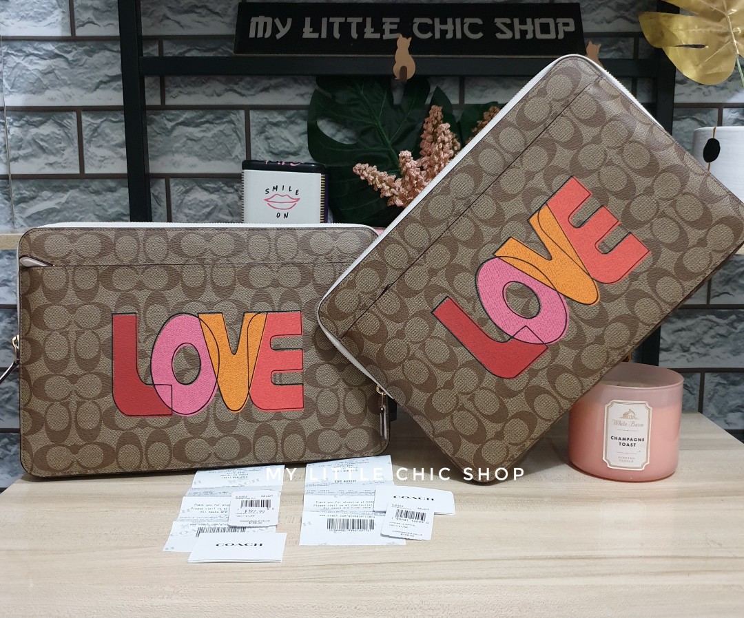 Coach love laptop sleeves 13", Computers & Tech, Parts & Accessories