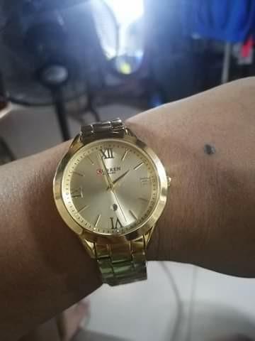 Curren Blanche C9007L gold watch