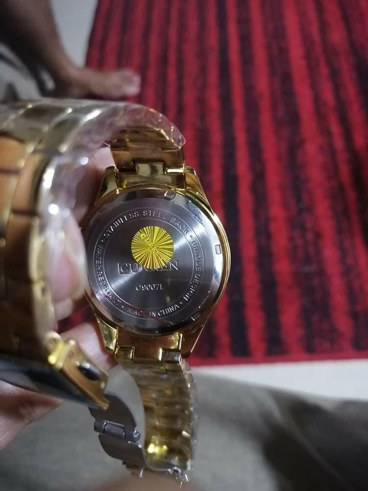 Curren Blanche C9007L gold watch