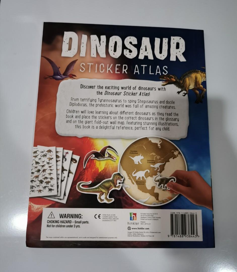 Dinosaur Sticker Atlas, Hobbies & Toys, Books & Magazines, Children's