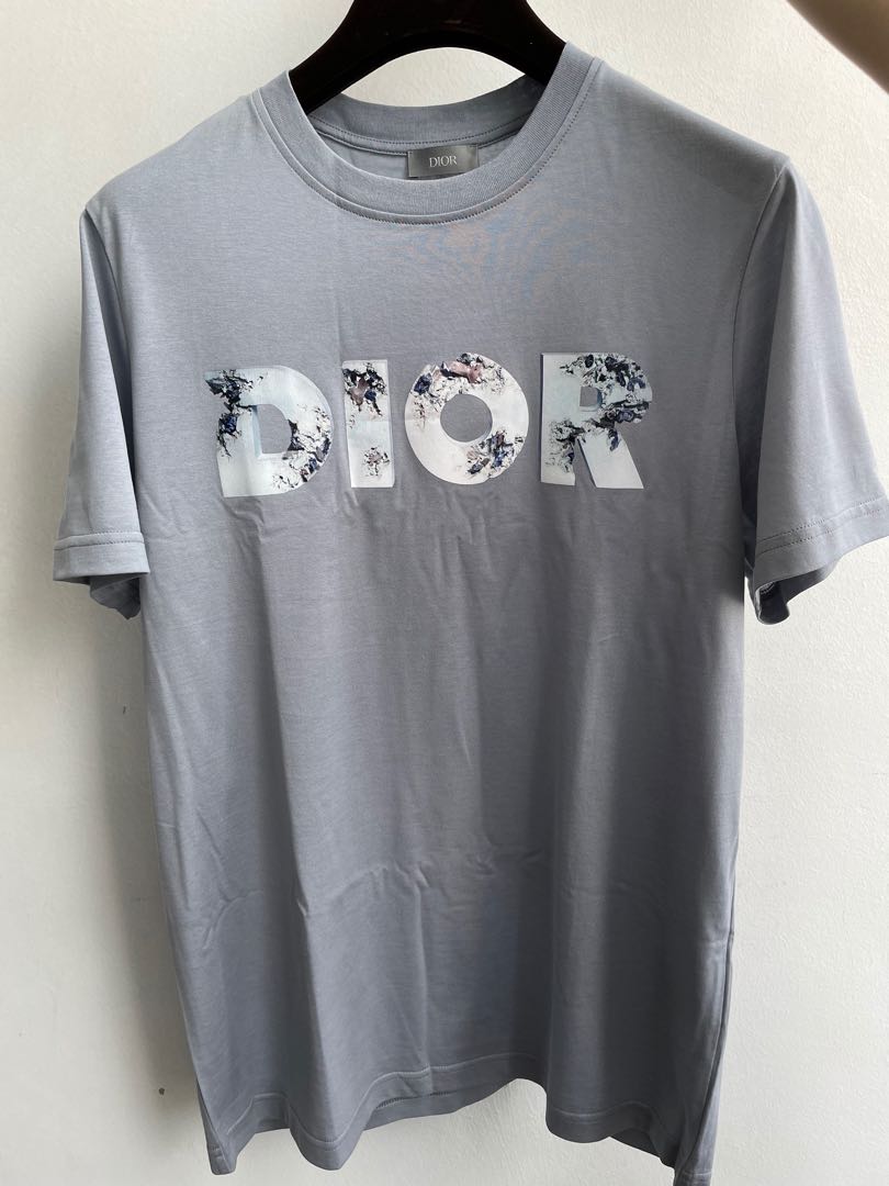 OVERSIZED TSHIRT WITH 3D ERODED DIOR AND DANIEL ARSHAM SIGNATURE WHIT   The Clothing Vault 1