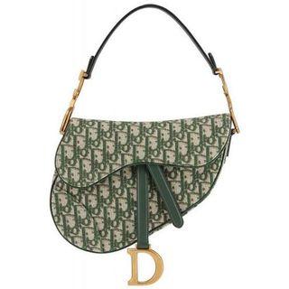 Dior Saddle Bag Green Oblique