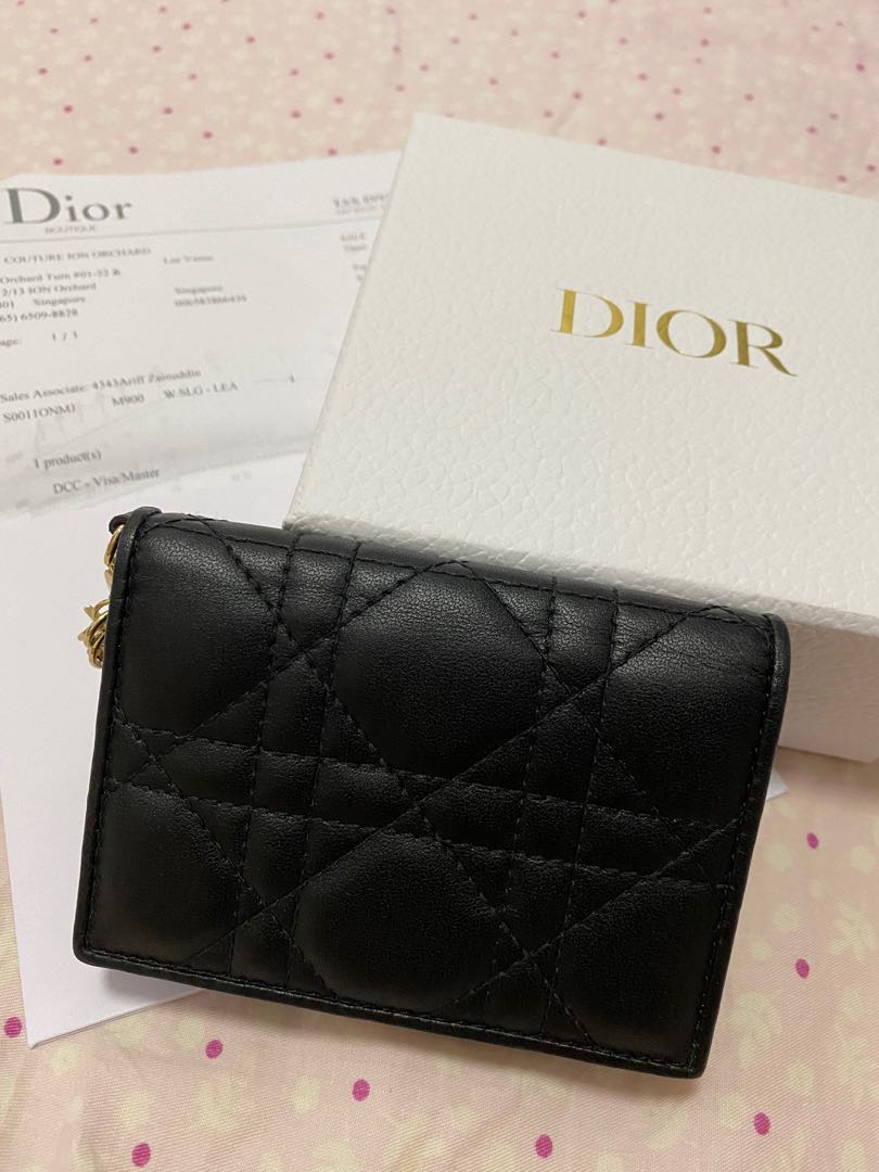 Dior small wallet & card holder, Luxury, Bags & Wallets on Carousell