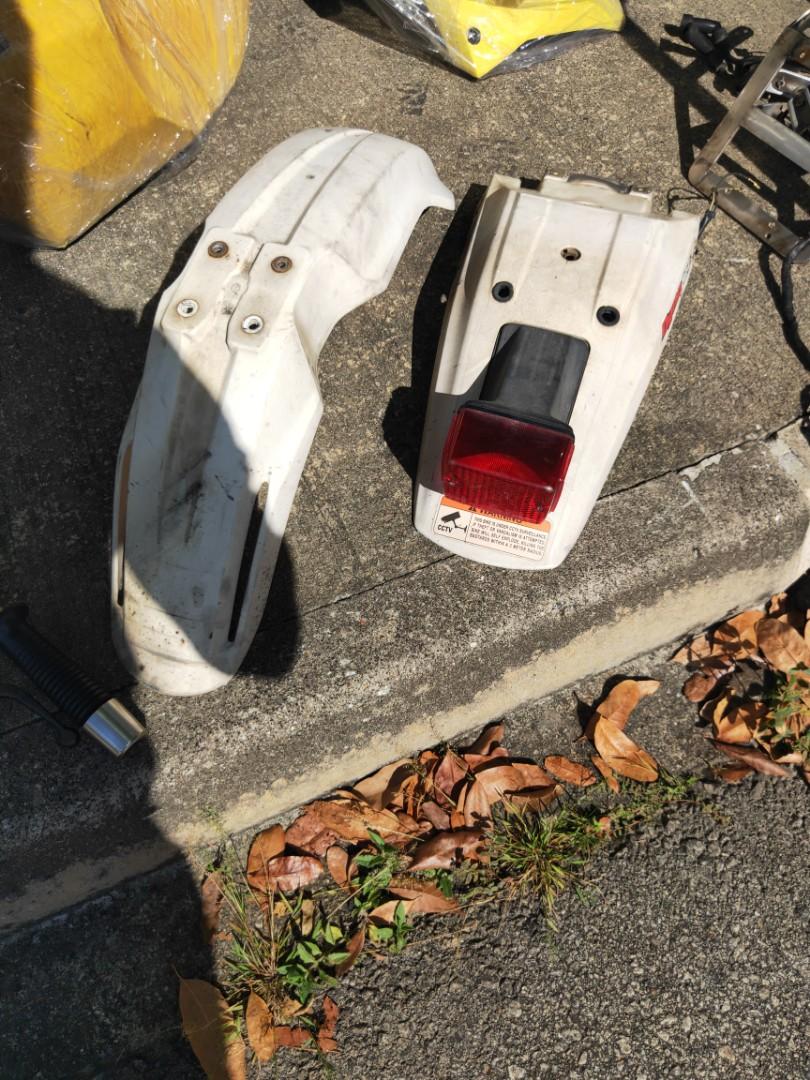 Suzuki DR650 rear complete fender with tail light, Motorcycles, Motorcycle Accessories on Carousell